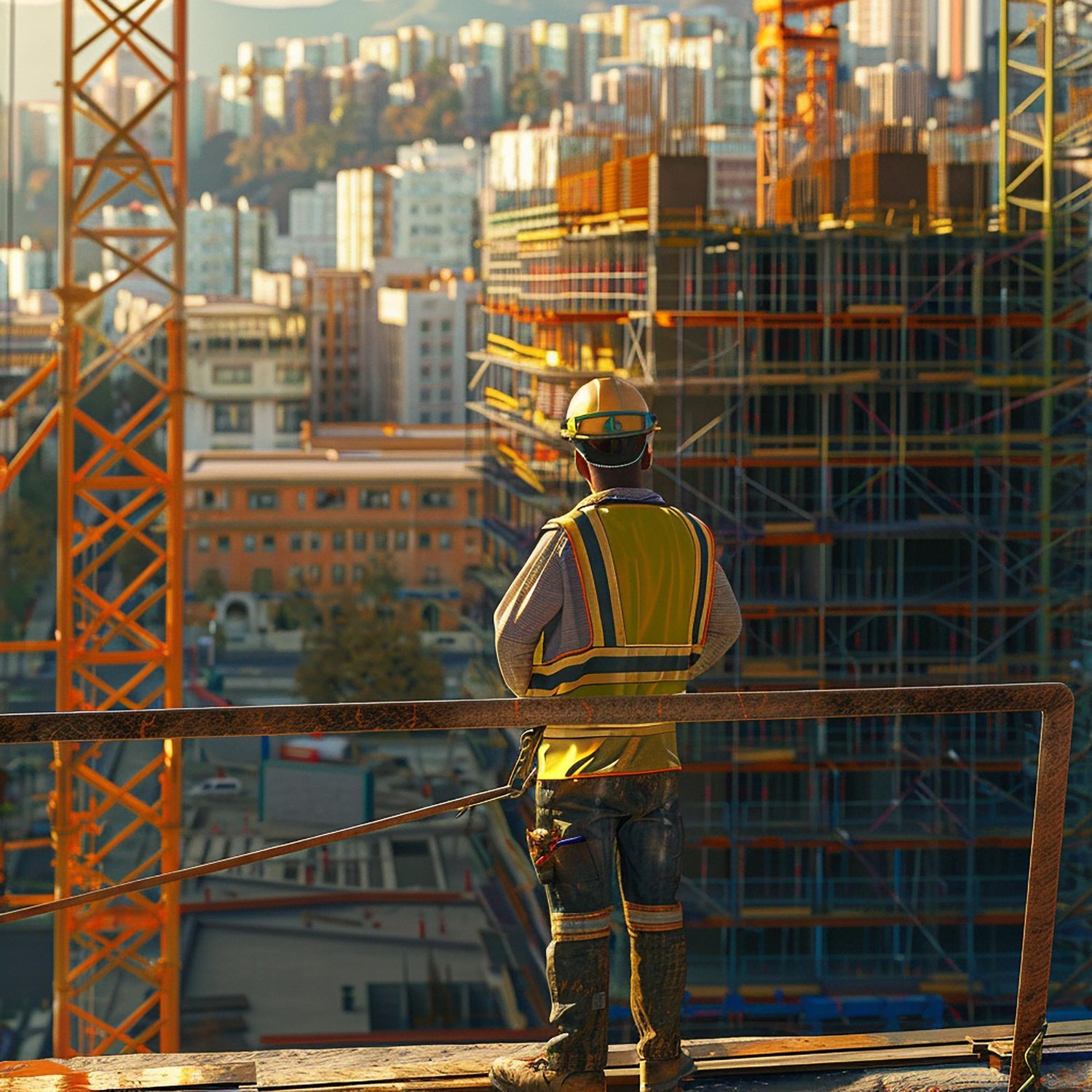 TRUST Building project team and construction work